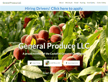Tablet Screenshot of generalproducellc.com